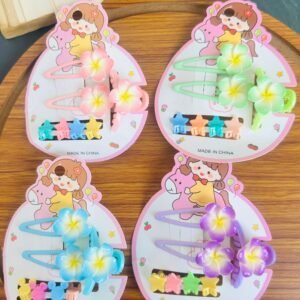 Flower Hair Accessories combo card