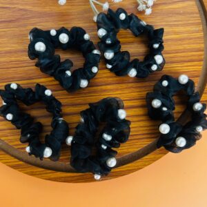 Organza Pearl Scrunchy
