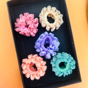 Ruffled Hairties Set (Pack of 5)