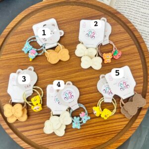 Cute Cartoon Hairties Set (Pack of 4)