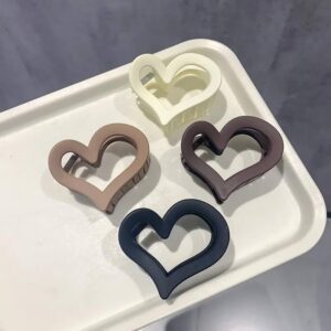 Matte finish Heart Hair Claws