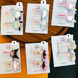 Kuromi Mirror Hair Clips Pair