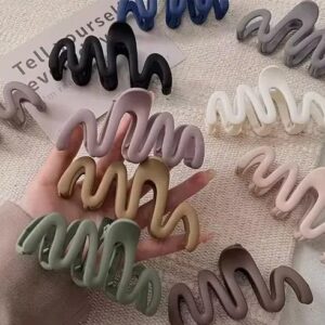 Matte Zigazag Hair Claws