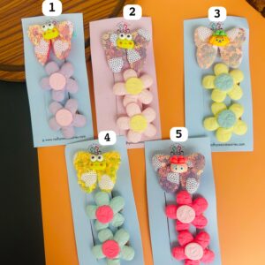 Butterfly Blossom Hair Clips Card