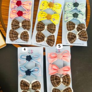 Cute Bow Clips Combo Card