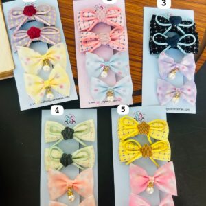Cute Bow Clips Combo Card