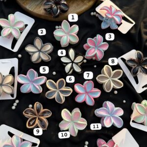 Gloss finish Flower Medium Hair Claw