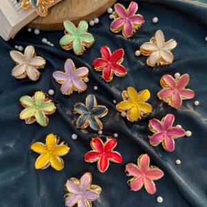 Flower Metal Hair Claw