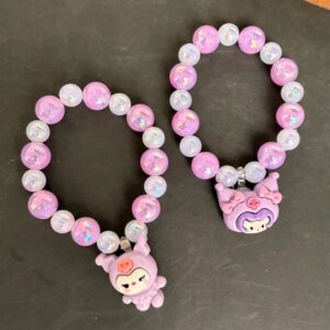 Kuromi Beaded Bracelets (Pack of 2)