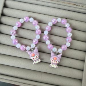 Kuromi Beaded Bracelets (Pack of 2)