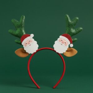 Christma Santa Antler Glitter Hairband
