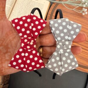 Polka Dot Bow Hairband