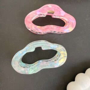 Geometric Marble Hair Claw