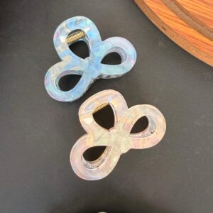 Geometric Marble Hair Claw