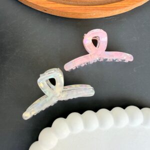 Geometric Marble Hair Claw