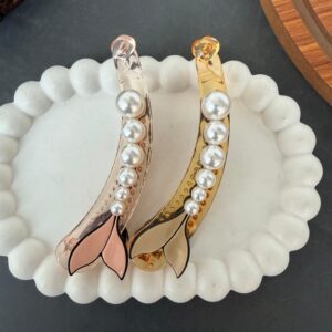 Fish Tail Pearl Banana Clip