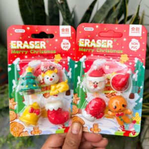 Christmas Erasers Card