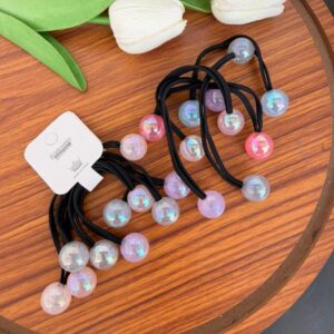 Holographic Balls Wraparound Hairties (Pack of 2)