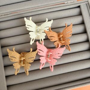 Small Butterfly Hair Claws (Pack of 4)