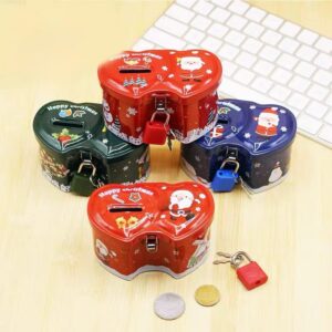 Mini Double Heart Metal Piggy Bank