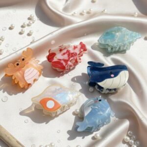 Aquatic Animals Acrylic Hair Claws