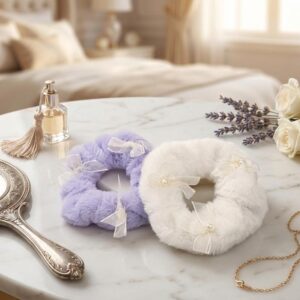 Furry Large Bow Hairties (Pack of 2)