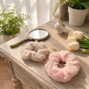 Furry Large Bow Hairties (Pack of 2)