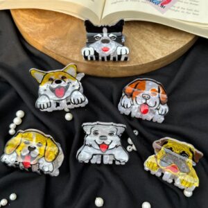 Animal Dog Acrylic Hair Claws