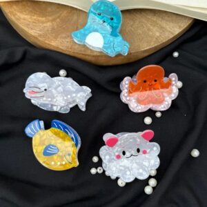 Aquatic Animals Acrylic Hair Claws