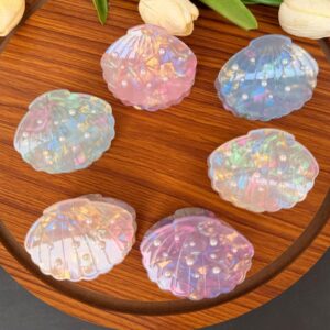 Holographic Pearl Shell Hair Claw