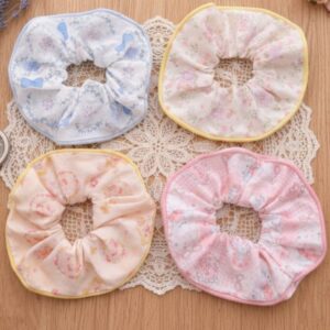 Printed Cotton Large Scrunchies