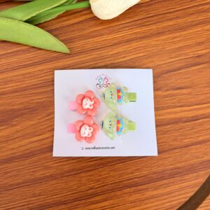 Cartoon Mini Hair Clips Card