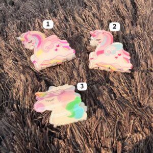 Unicorn Acrylic Hair Claw