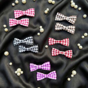 Fabric Hair Bows Set (Pack of 10)