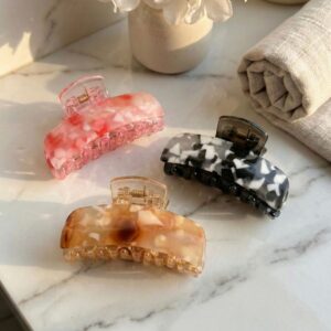 Marble printed Hair claws (Pack of 3)
