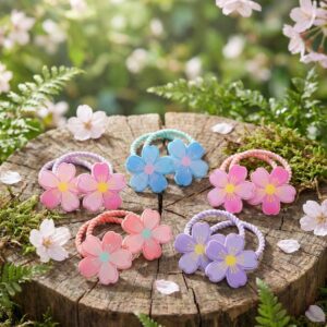 Flower Hairties (Pack of 10)