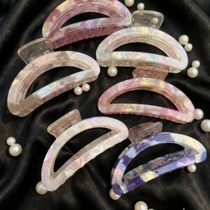 Marble print Hair Claws