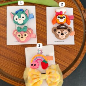 Cartoon Hair clips Set