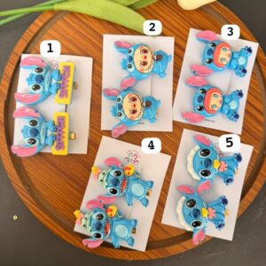 Stitch Hair Clips Pair