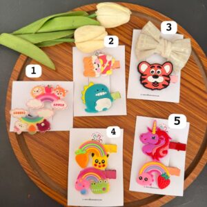 Cartoon Hair Clips Combo