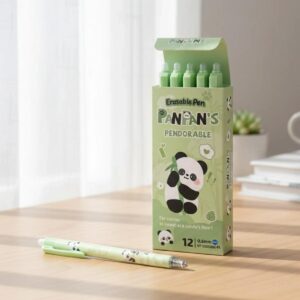 Panda Eraseable Gel Pens Pack (Pack of 12)
