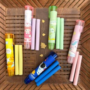 Push Erasers with additional refill