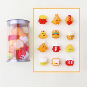 Cute Mini Fast Food Erasers Box (12 pcs)