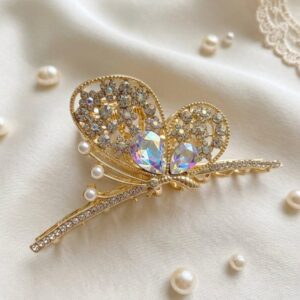 Embellished Butterfly Metal Hair Claw