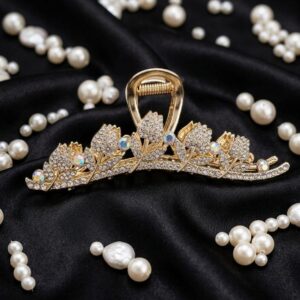 Embellished Tulip Metal Hair Claw