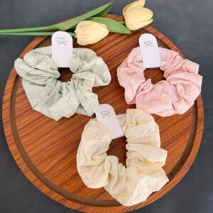 Chikankari Scrunchies