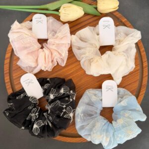 Chikankari Scrunchies