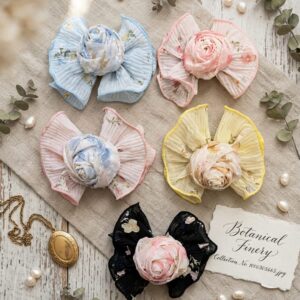 Korean Daisy Bow Clip