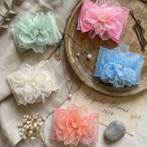 Korean Chikankari Bow Clip