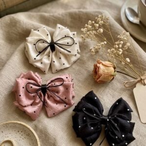 Korean Satin Bow Clip